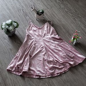 Forever 21 Pink Velvet Dress